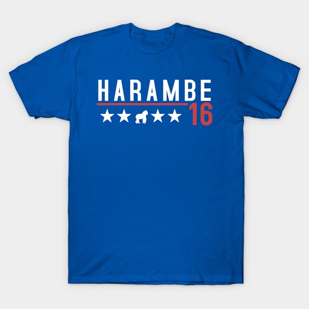 Harambe for President 2016 T-Shirt by tziggles